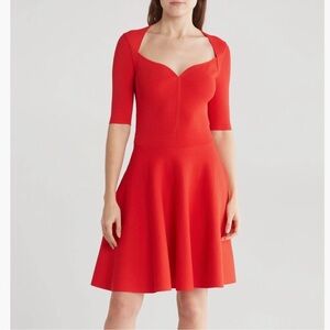 Ted Baker London Milly Sweetheart Sweater Dress Red Ted Size 6 US Size 14 NWT